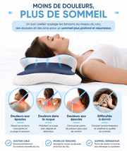 Oreiller Cervical Ergonomique en Mousse à Mémoire de Forme