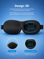 Masque de Nuit 3D Ergonomique et Occultant